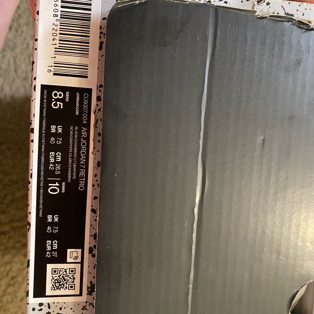Men Air Jordan 7 “Chambray” sz 8.5 - Picture 7 of 7
